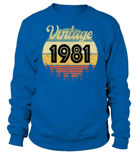 Vintage 1981 Gift Men's Sweatshirt