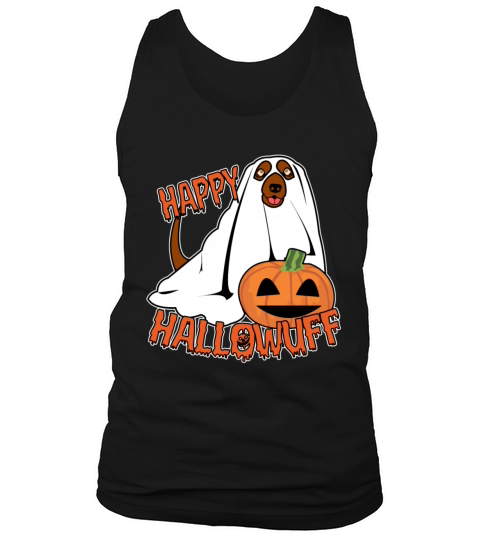 Happy Hallowuff Halloween dog ghost pumpkin Men's Tank Top