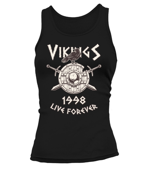 Vikings Live Forever 1998 Norse Birthday Women's Tank Top