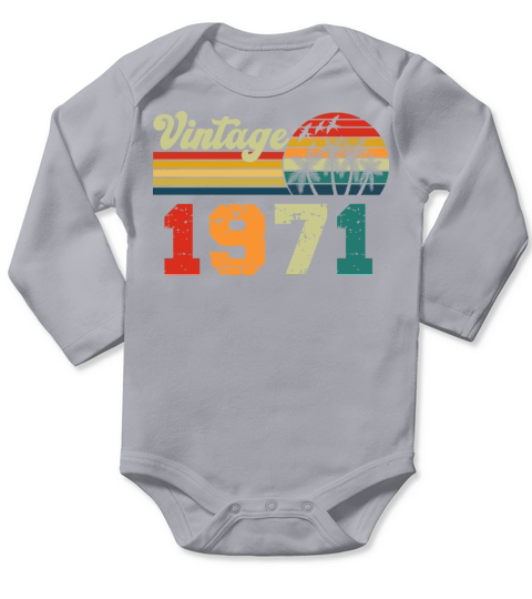 vintage 1971 Long Sleeve Baby One-Piece