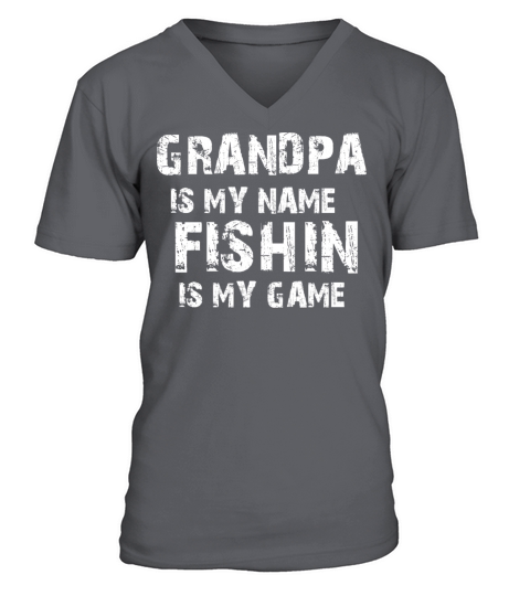 Grandpa Fishing Game Men's V-Neck T-shirt