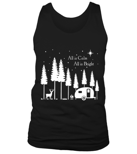 alll is calm all is bright tree camp Men's Tank Top