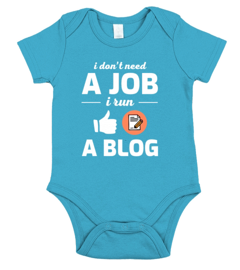 Blogging Blog Blogger Gift Short Sleeve Baby One-Piece