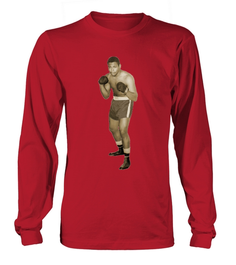 Vintage African American Boxer in Boxing Pose Women's Long Sleeve
