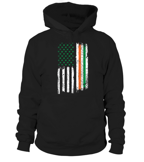 American Shamrock Flag Hoodie Unisex