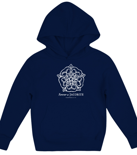Forever a Jacobite with White Rose of Scotland Kids Hoodie
