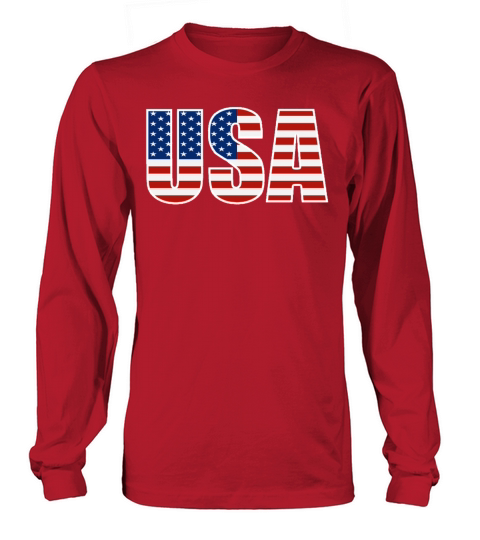 USA American Flag Women's Long Sleeve