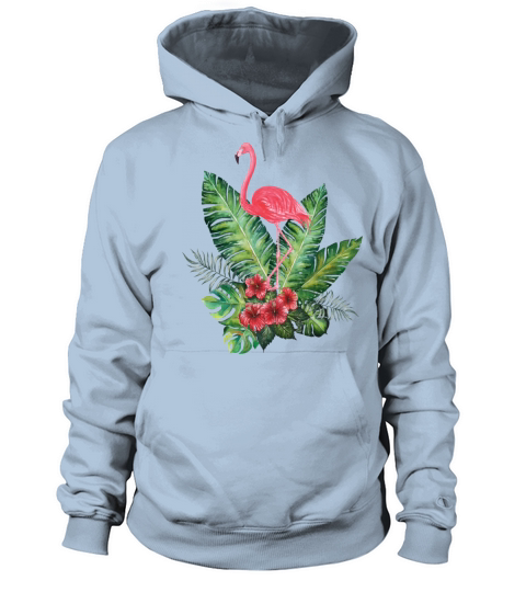 Flamingo in Watercolor Women's Hoodie
