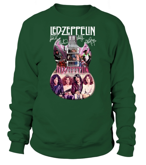 Led Zeppelin Guitar Signatures Sweatshirt Unisex