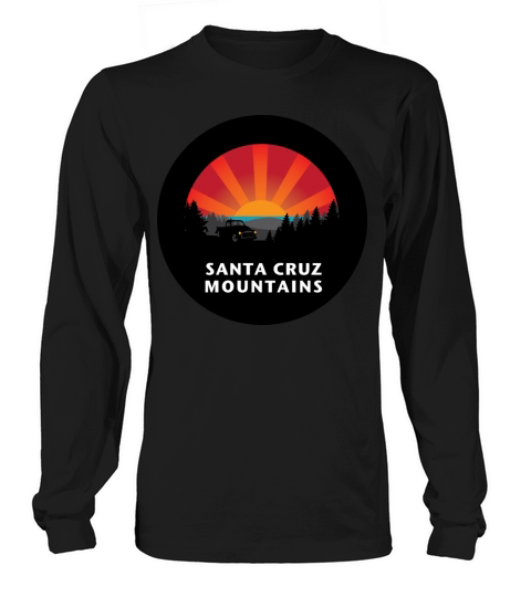 Santa Cruz Mountains Sunset Round Women's Long Sleeve