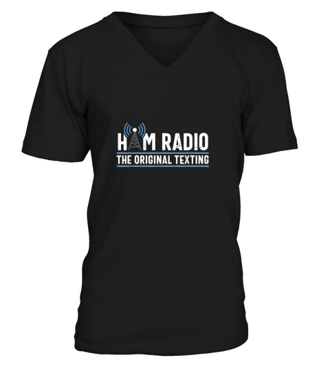 Original Texting Ham Radio Operator Amateur Radio V-Neck T-shirt