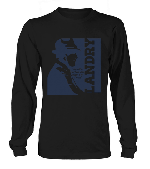 Wishful Inking Football Vintage Head Legendary Coach Tom Landry Long sleeved Unisex