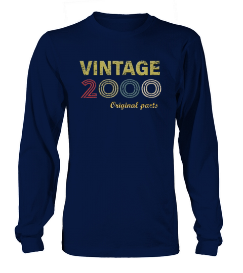 Vintage 2000 21st Birthday Gifts 21 Year Old Gift Men's Long Sleeve