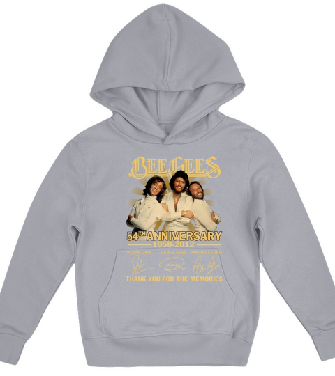 Bee gees 54th anniversary 1958 2012 thank you for the memories signatures Kids Hoodie
