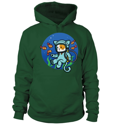 Diving Cat Men's Hoodie