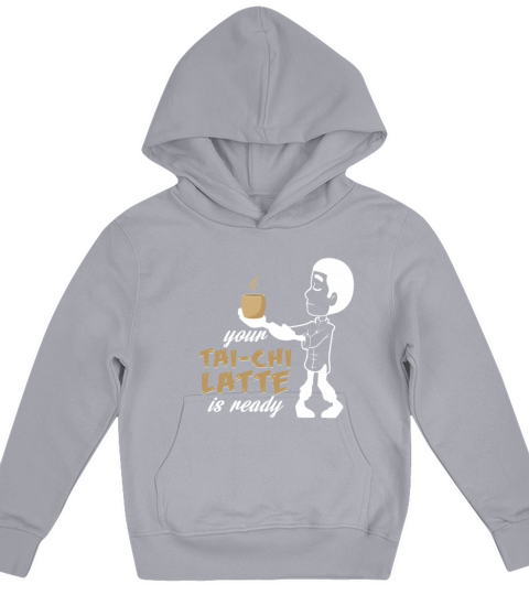 Funny chai latte design as a gift idea Taiji Kids Hoodie