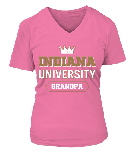 Indiana University Grandpa Great Gift For Grandparents V-neck T-Shirt Woman