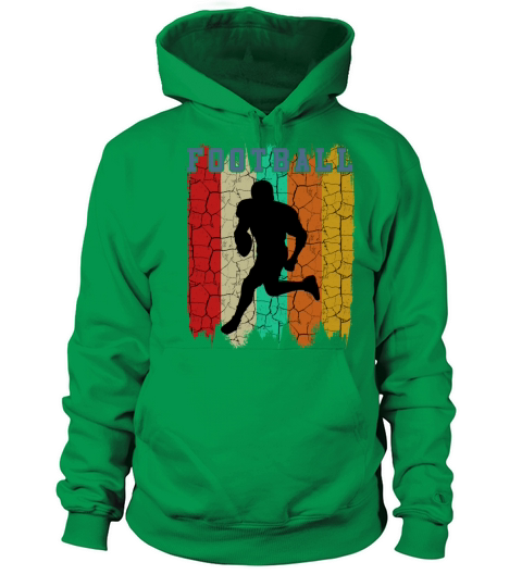 Retro Style Vintage American Football Player Sport Women's Hoodie