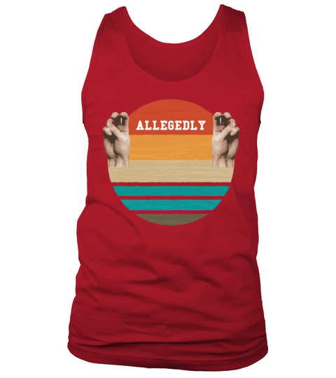 Allegedly Law Degree Graduate Attorney Quote Meme Men's Tank Top