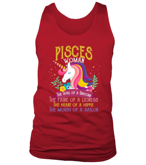 Pisces Woman Unicorn Tank Top Unisex