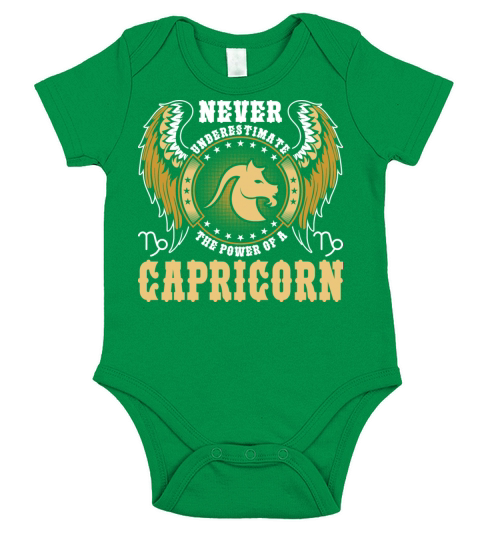 Never Underestimate The Power Of A Capricorn Short Sleeve Baby One-Piece