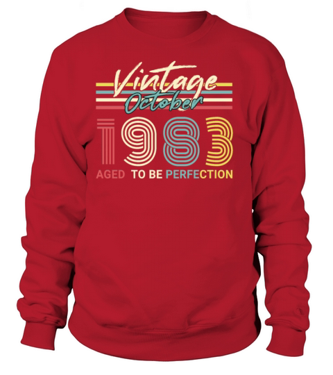 Born 1983 October Vintage Gift Idea Women's Sweatshirt