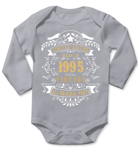 Limited Edition Made In 1995 Vintage Original Long Sleeve Baby One-Piece