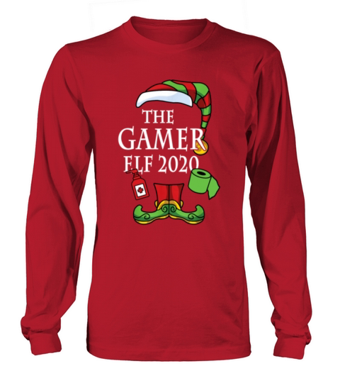 The Gamer Elf 2020 Family Matching Christmas Men's Long Sleeve