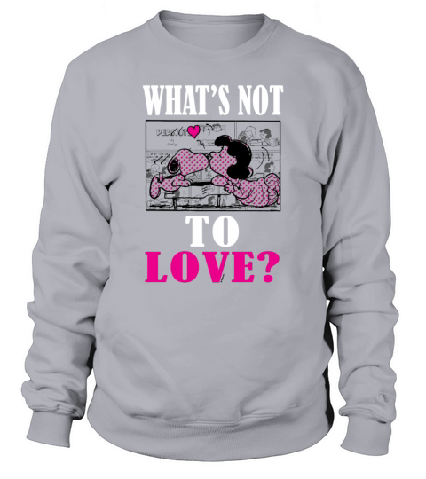 Peanuts Valentine Snoopy Lucy Love Men's Sweatshirt