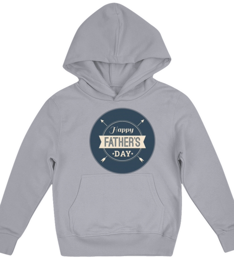 Happy Fathers Day Gift Present From Everyone Kids Hoodie