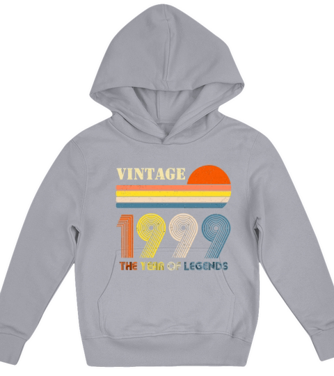Vintage 1999 21St Birthday Gift Ideas Men Women Hi Kids Hoodie