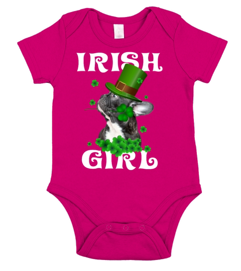 Frenchie Saint Patricks Day Gift For Frenchies Short Sleeve Baby One-Piece