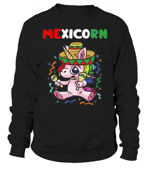 MEXICORN Funny Mexican Unicorn Mexico Heritage Men's Sweatshirt