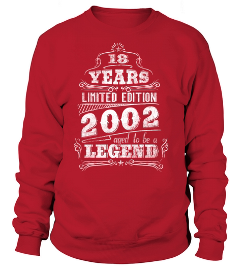 19 years limited edition 2002 birthday vintage Women's Sweatshirt