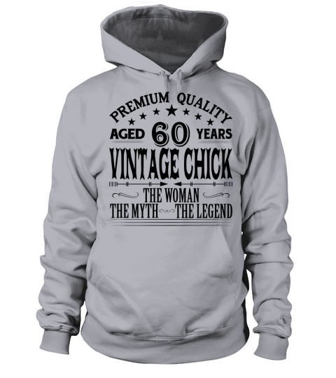 VINTAGE CHICK AGED 60 YEARS Women's Hoodie