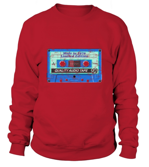 40 Birthday Made in 1989 Mixtape Audio Cassette Men's Sweatshirt