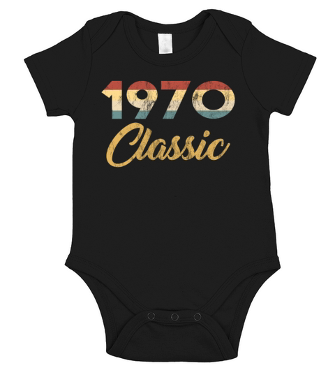 50 th Birthday Gift for Men And Women 1970 Short Sleeve Baby One-Piece