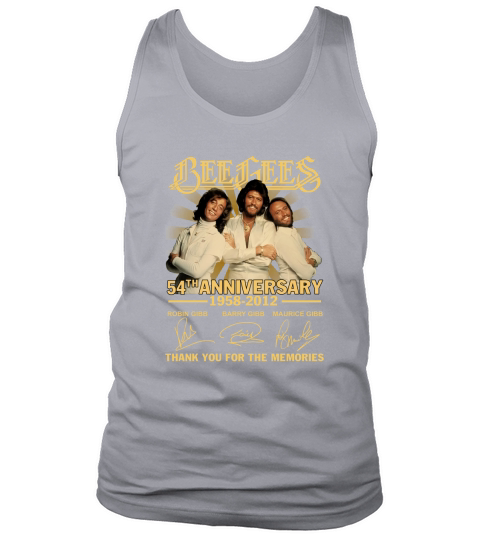 Bee gees 54th anniversary 1958 2012 thank you for the memories signatures Tank Top Unisex