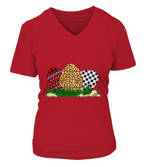 Easter Egg V-neck T-Shirt Woman