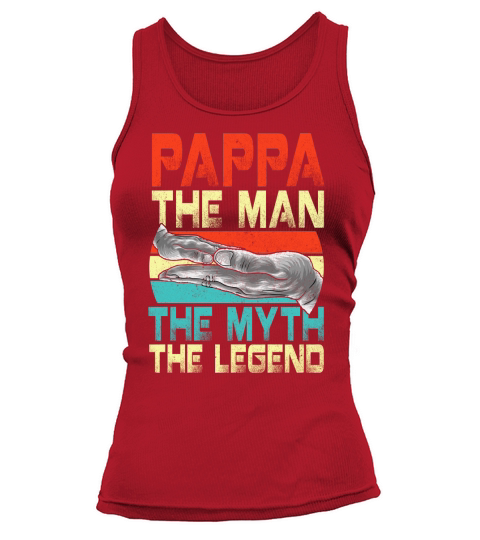 Vintage Papa Man Myth Legend Shirt Daddy Father Shirt Tank top Woman