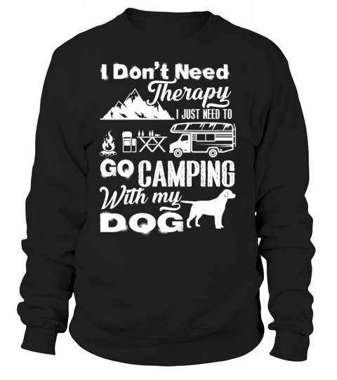 Camping With My Dog Shirt Women's Sweatshirt