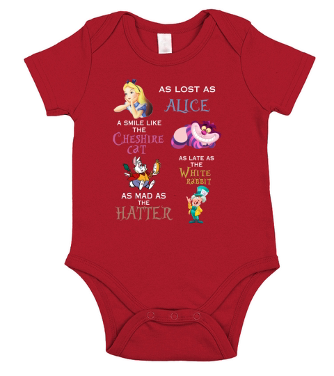 ALICE IN WONDERLAND Short Sleeve Baby One-Piece