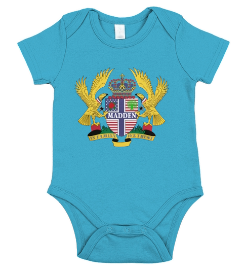 Madden Family Crest For American People - Madden Family T-Shirt, Hoodie, Sweatshirt Short Sleeve Baby One-Piece