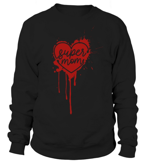 SUPERMOM IN HEART SPLASH Women's Sweatshirt