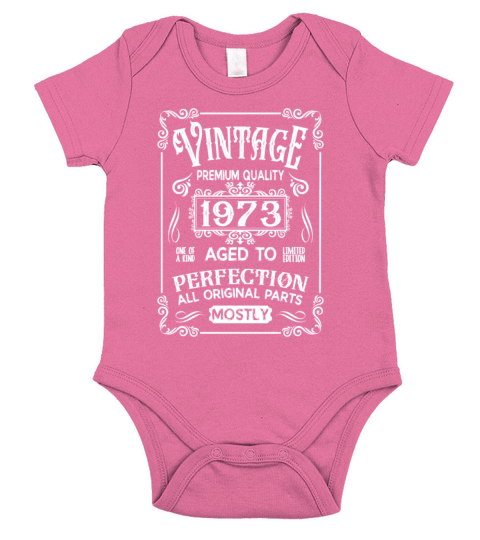 Birthday Born In 1973 Short Sleeve Baby One-Piece