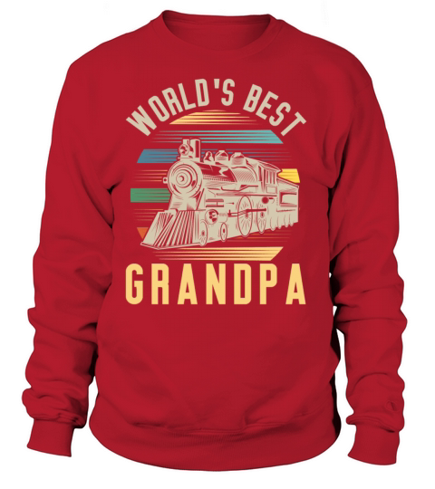 Worlds Best Grandpa Retro Railroad Opa Women's Sweatshirt