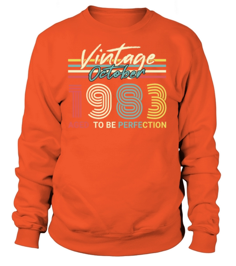 Born 1983 October Vintage Gift Idea Men's Sweatshirt