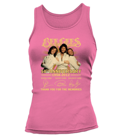Bee gees 54th anniversary 1958 2012 thank you for the memories signatures Tank top Woman