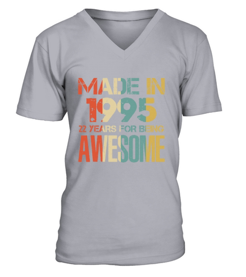 Made In 1995 23 Years Of Awesomeness t-shirt Men's V-Neck T-shirt