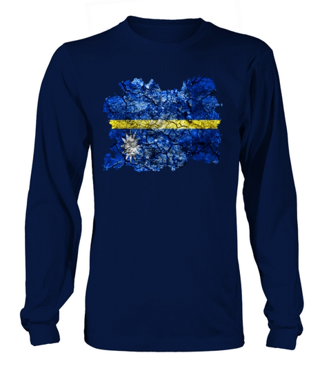 Nauru Vintage Flag Women's Long Sleeve